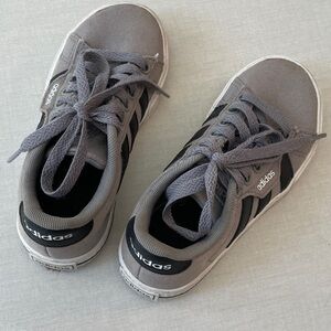 Adidas Kids Gray and Black Sneakers
